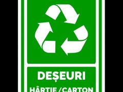 Semn pentru deseuri hartie si carton